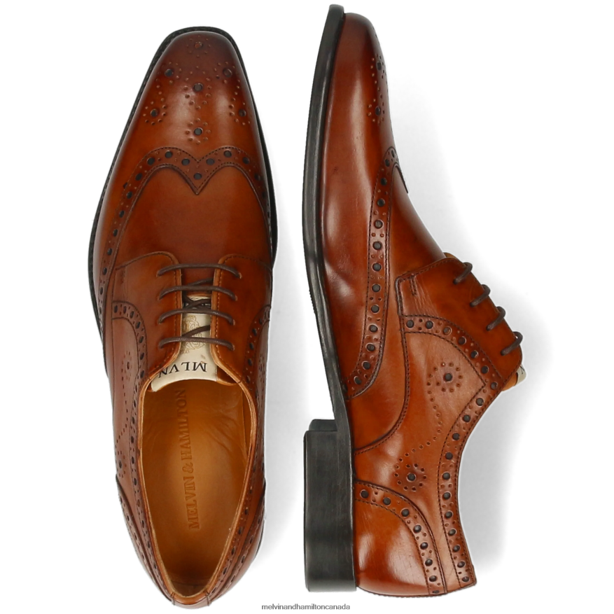 Men Melvin & Hamilton Brown Dylan 2 Derby Shoes P4V68P477
