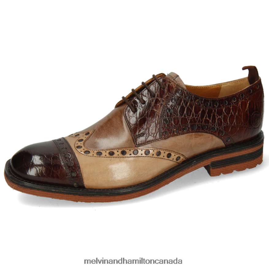 Men Melvin & Hamilton Brown Eddy 48 Derby Shoes P4V68P542