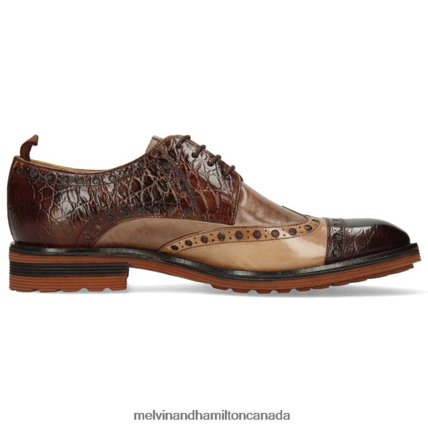 Men Melvin & Hamilton Brown Eddy 48 Derby Shoes P4V68P542