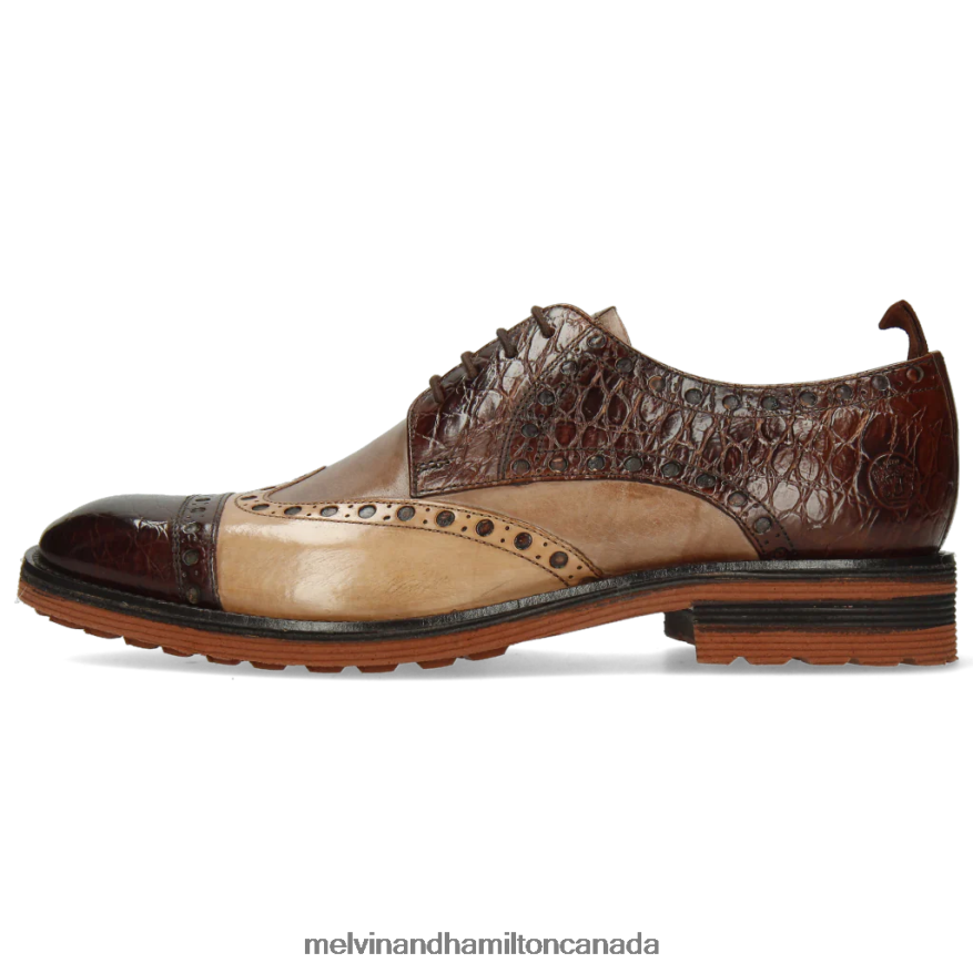 Men Melvin & Hamilton Brown Eddy 48 Derby Shoes P4V68P542