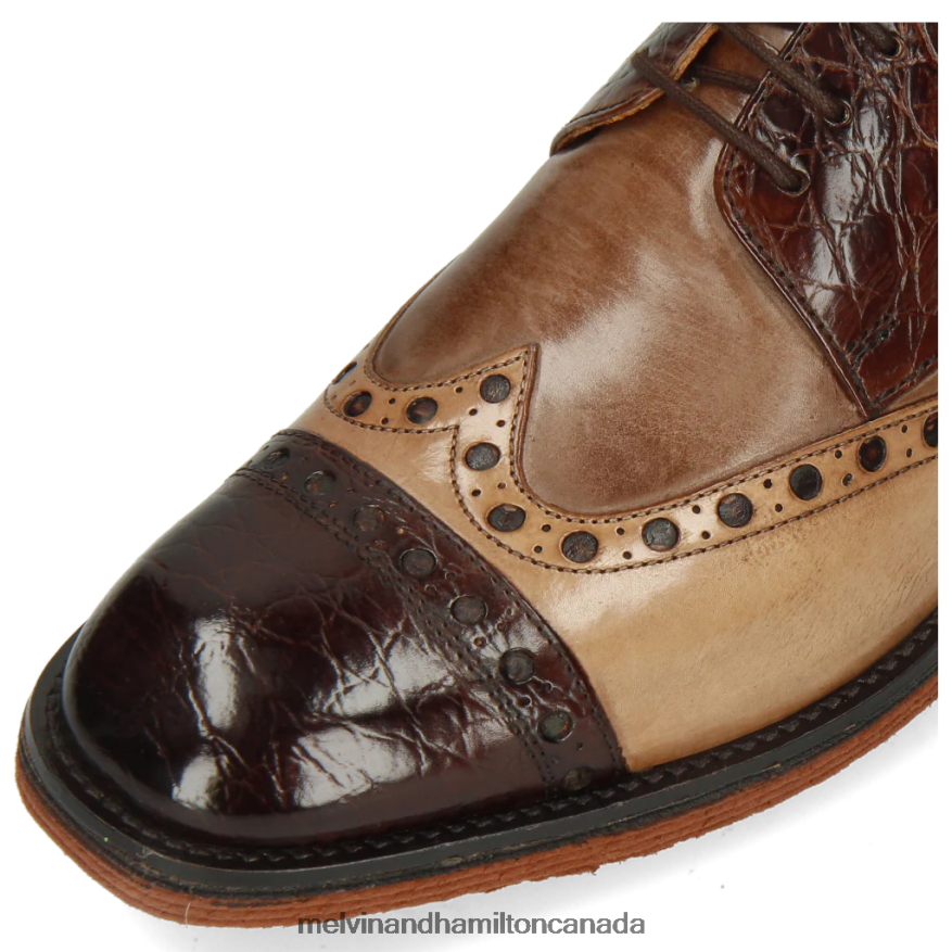 Men Melvin & Hamilton Brown Eddy 48 Derby Shoes P4V68P542