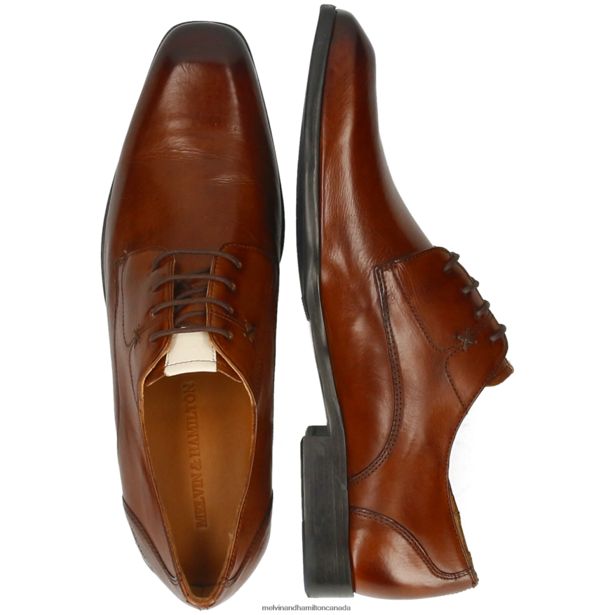 Men Melvin & Hamilton Brown Elyas 4 Derby Shoes P4V68P384