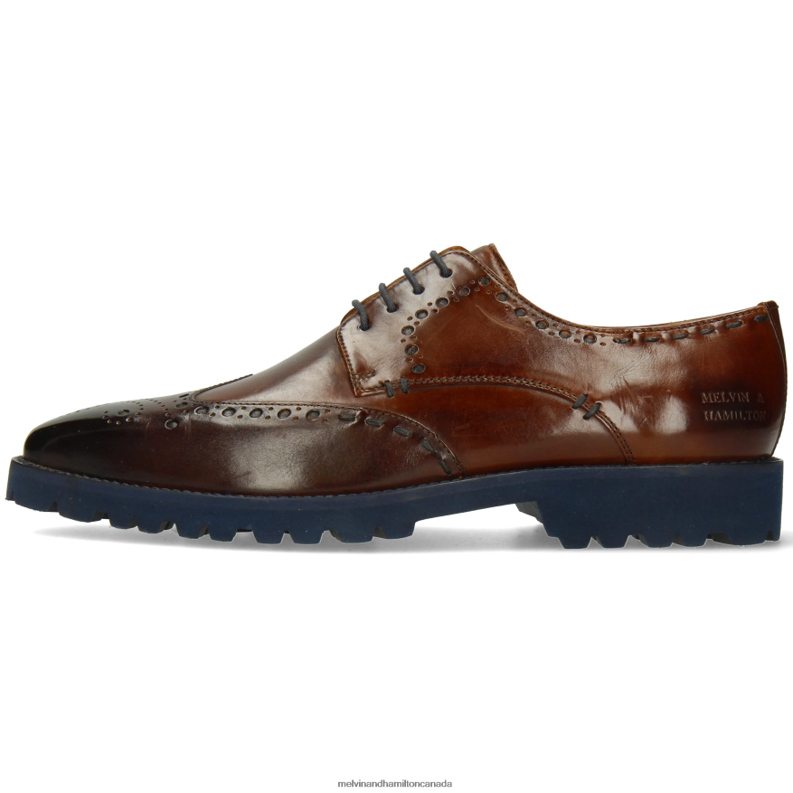 Men Melvin & Hamilton Brown Emil 10 Derby Shoes P4V68P363