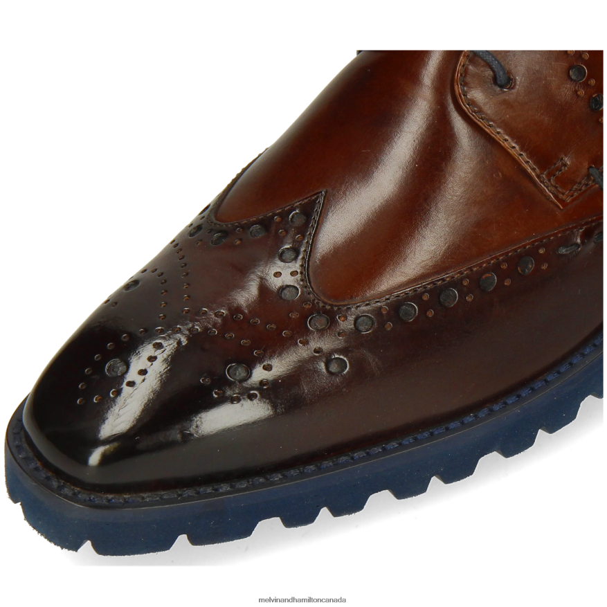 Men Melvin & Hamilton Brown Emil 10 Derby Shoes P4V68P363