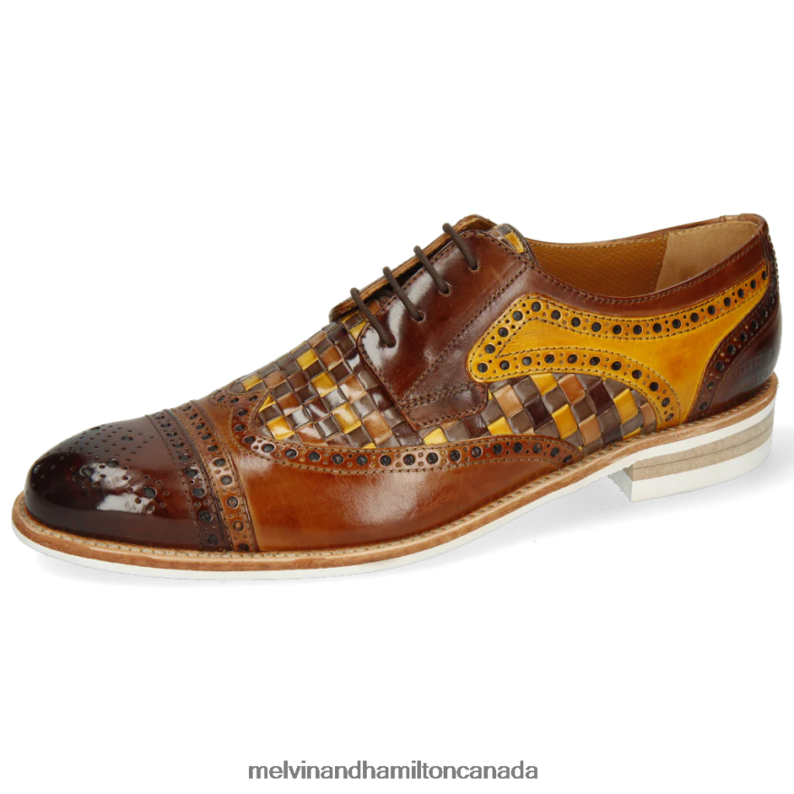 Men Melvin & Hamilton Brown Henry 7 Derby Shoes P4V68P523