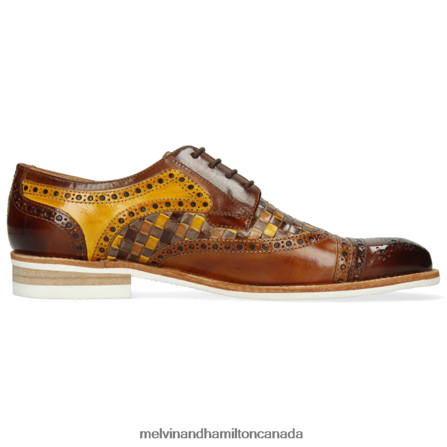Men Melvin & Hamilton Brown Henry 7 Derby Shoes P4V68P523
