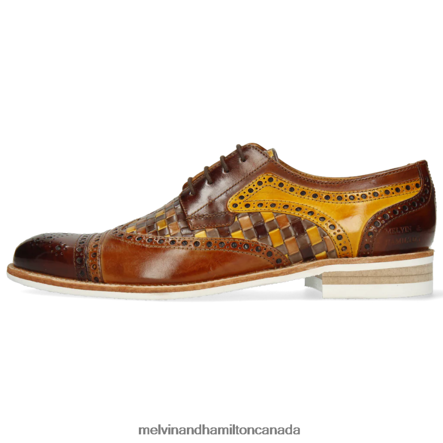Men Melvin & Hamilton Brown Henry 7 Derby Shoes P4V68P523