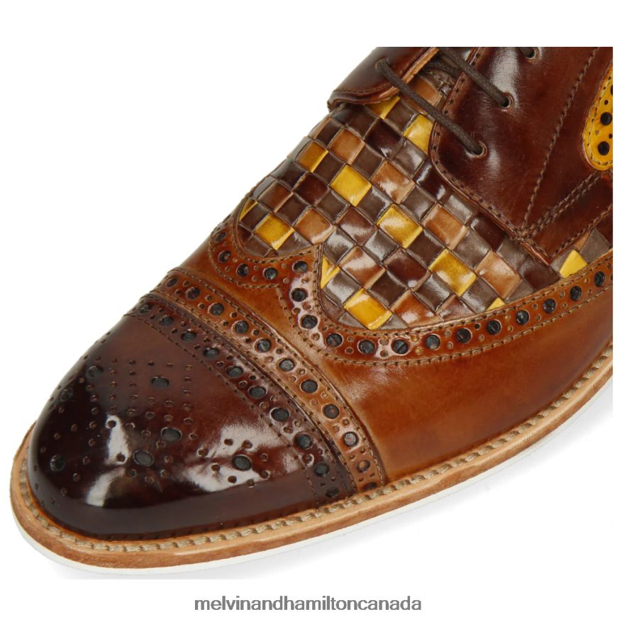 Men Melvin & Hamilton Brown Henry 7 Derby Shoes P4V68P523