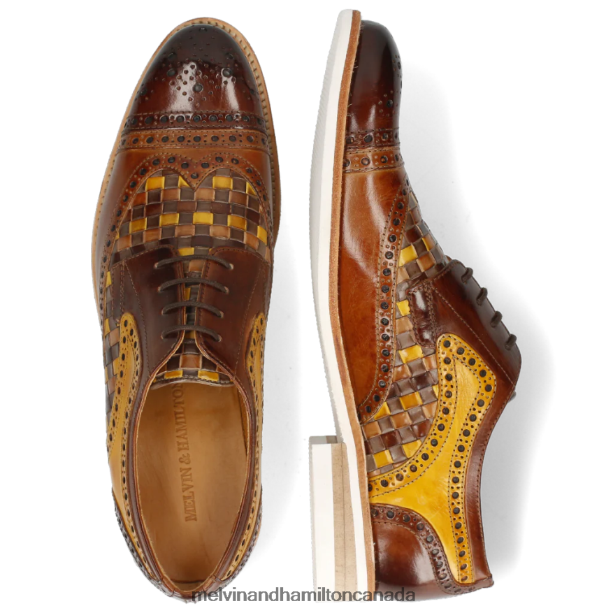 Men Melvin & Hamilton Brown Henry 7 Derby Shoes P4V68P523