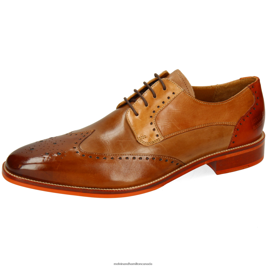 Men Melvin & Hamilton Brown Jeff 14 Derby Shoes P4V68P409