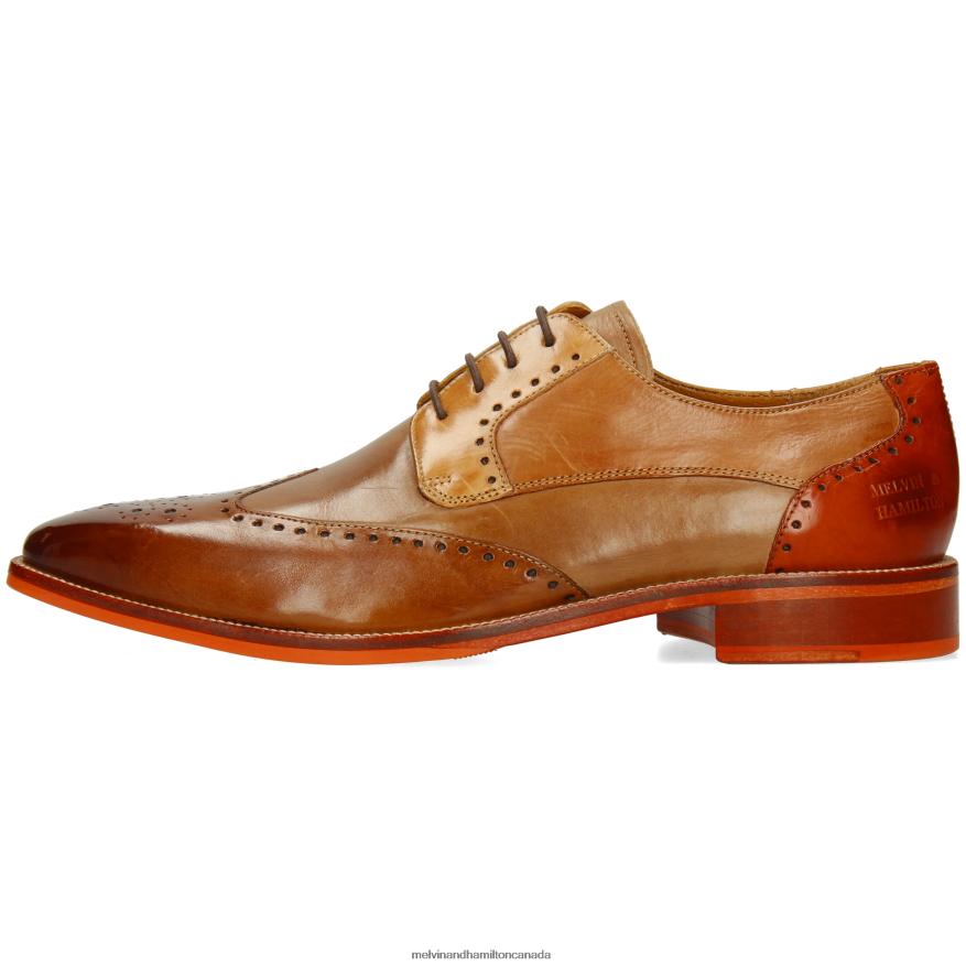 Men Melvin & Hamilton Brown Jeff 14 Derby Shoes P4V68P409