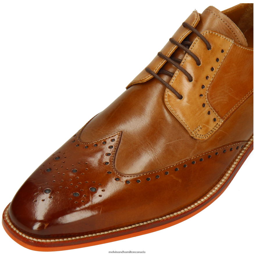 Men Melvin & Hamilton Brown Jeff 14 Derby Shoes P4V68P409