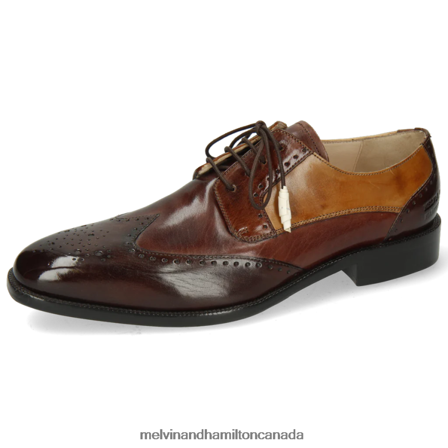 Men Melvin & Hamilton Brown Jeff 14 Derby Shoes P4V68P525