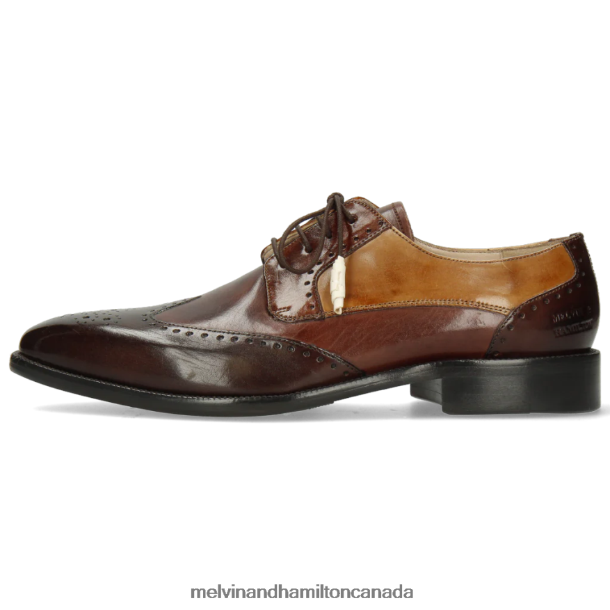 Men Melvin & Hamilton Brown Jeff 14 Derby Shoes P4V68P525