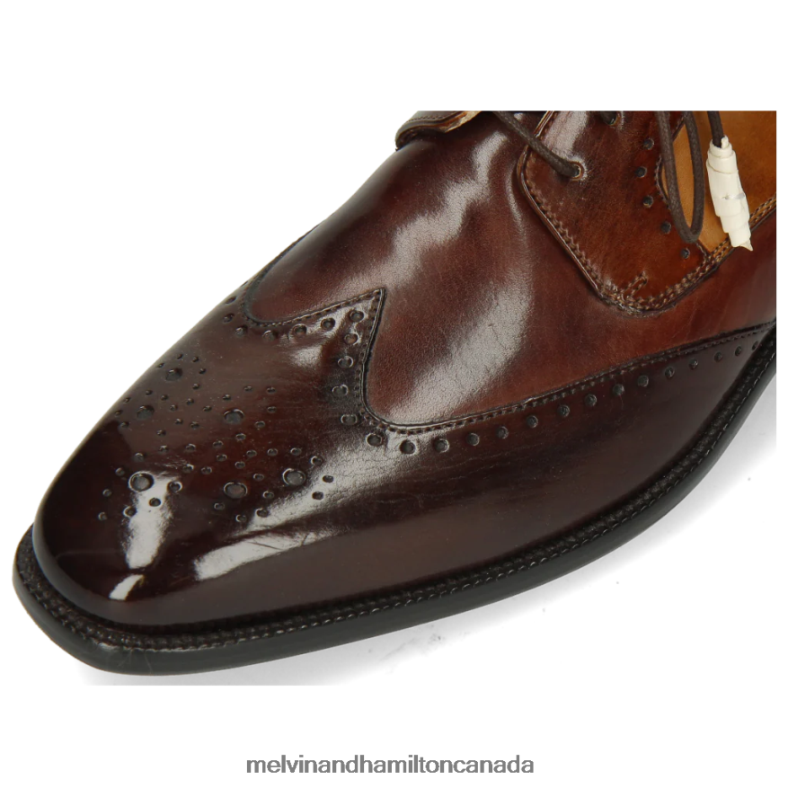 Men Melvin & Hamilton Brown Jeff 14 Derby Shoes P4V68P525