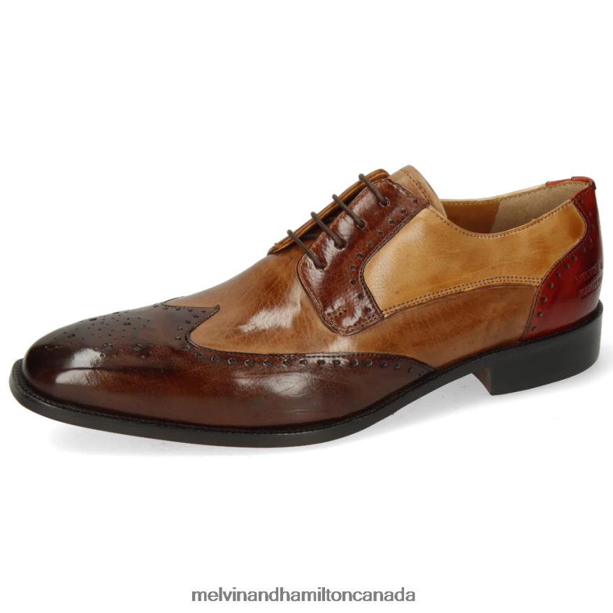 Men Melvin & Hamilton Brown Jeff 14 Derby Shoes P4V68P528