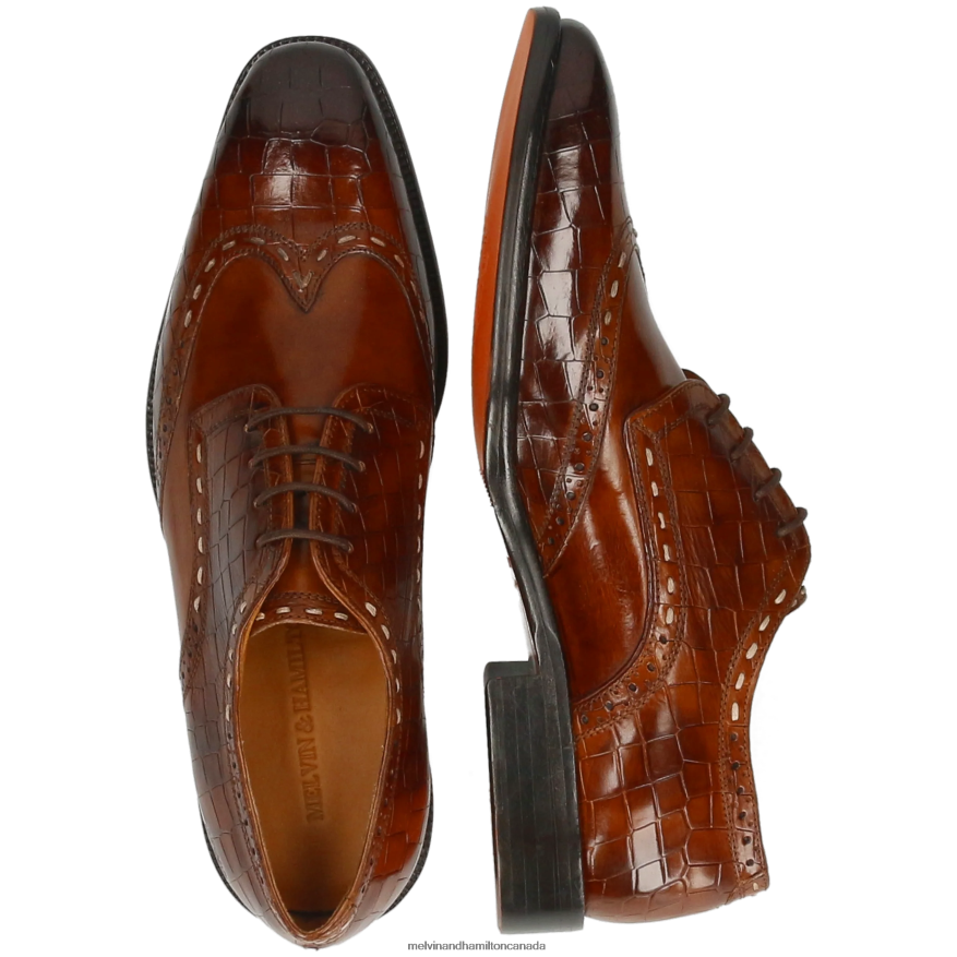Men Melvin & Hamilton Brown Jeff 1 Derby Shoes P4V68P439