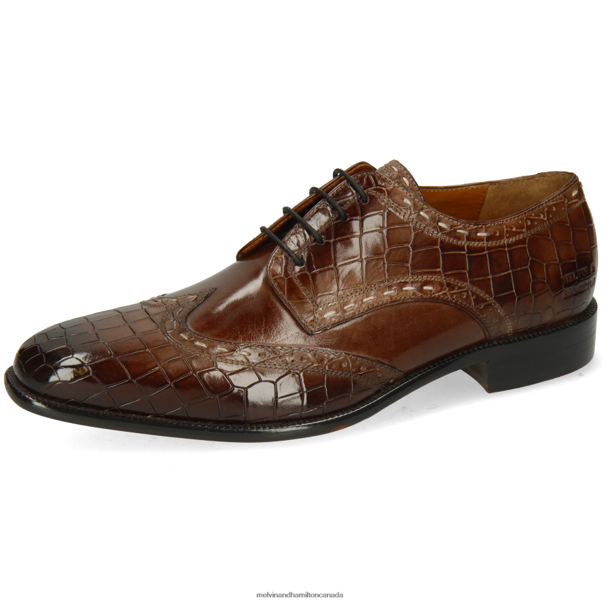 Men Melvin & Hamilton Brown Jeff 1 Derby Shoes P4V68P445