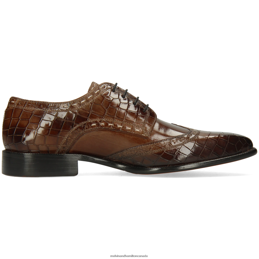 Men Melvin & Hamilton Brown Jeff 1 Derby Shoes P4V68P445