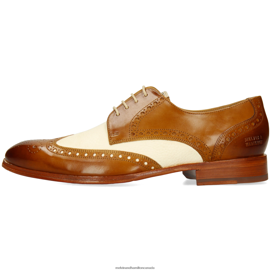 Men Melvin & Hamilton Brown Kane 5 Derby Shoes P4V68P454