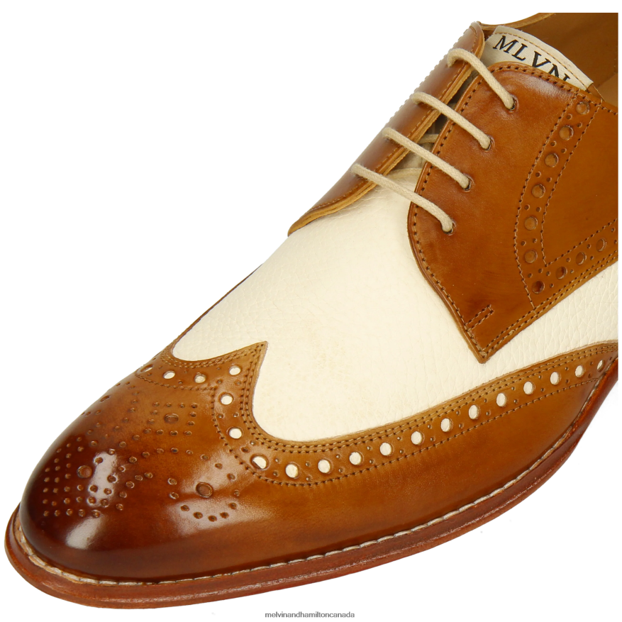Men Melvin & Hamilton Brown Kane 5 Derby Shoes P4V68P454