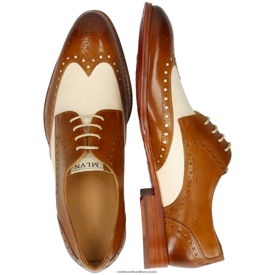 Men Melvin & Hamilton Brown Kane 5 Derby Shoes P4V68P454