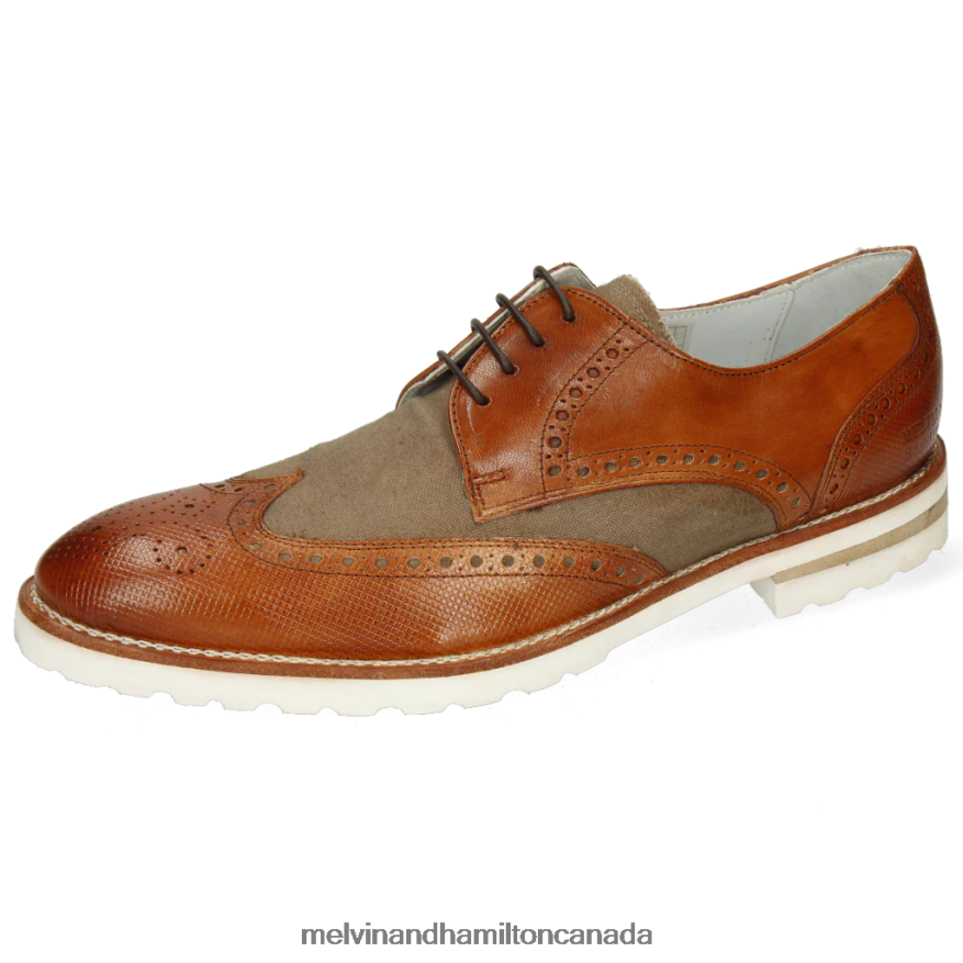 Men Melvin & Hamilton Brown Kane 5 Derby Shoes P4V68P541