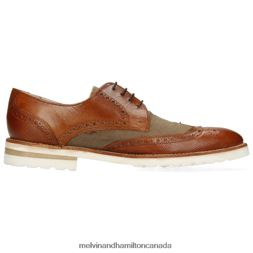 Men Melvin & Hamilton Brown Kane 5 Derby Shoes P4V68P541