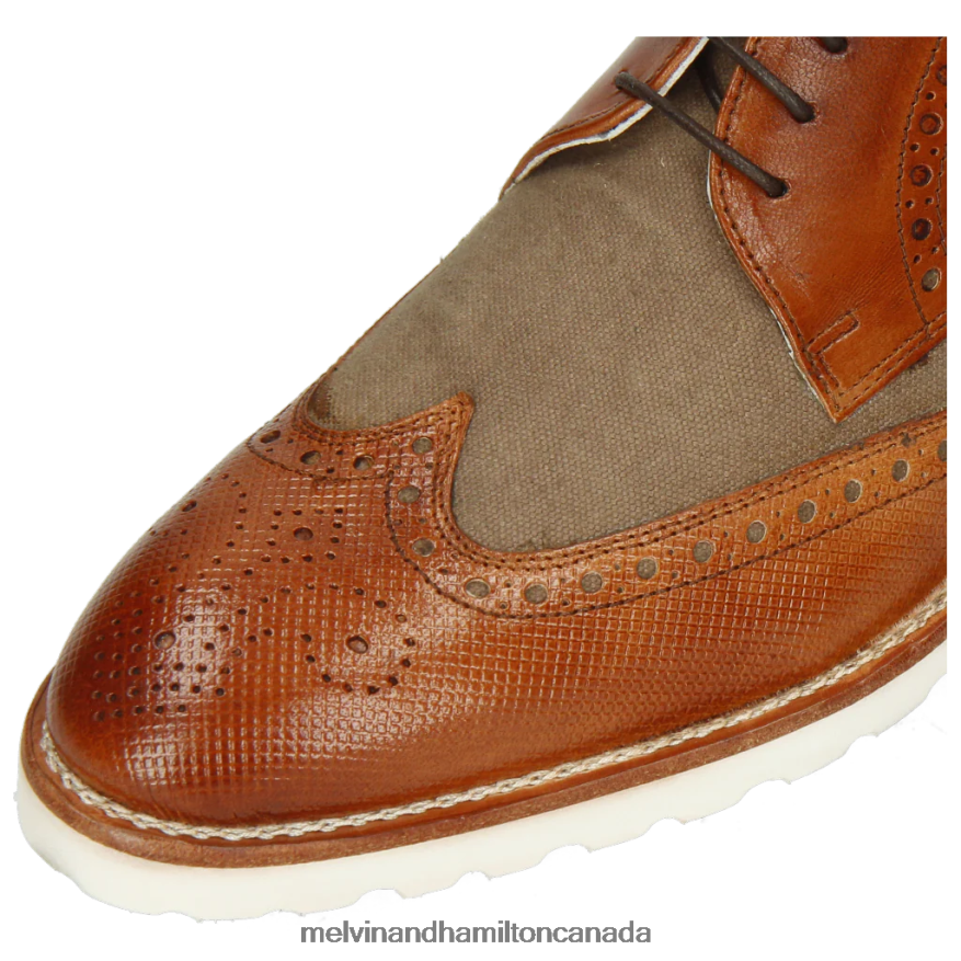 Men Melvin & Hamilton Brown Kane 5 Derby Shoes P4V68P541
