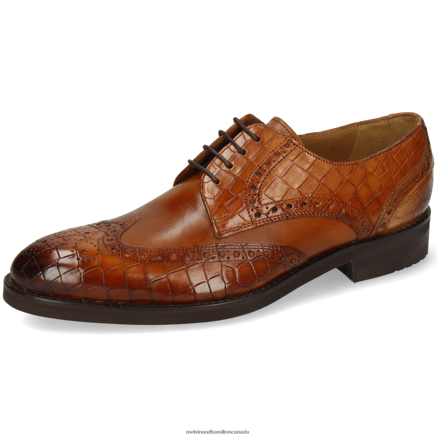 Men Melvin & Hamilton Brown Kane 5 Derby Shoes P4V68P560