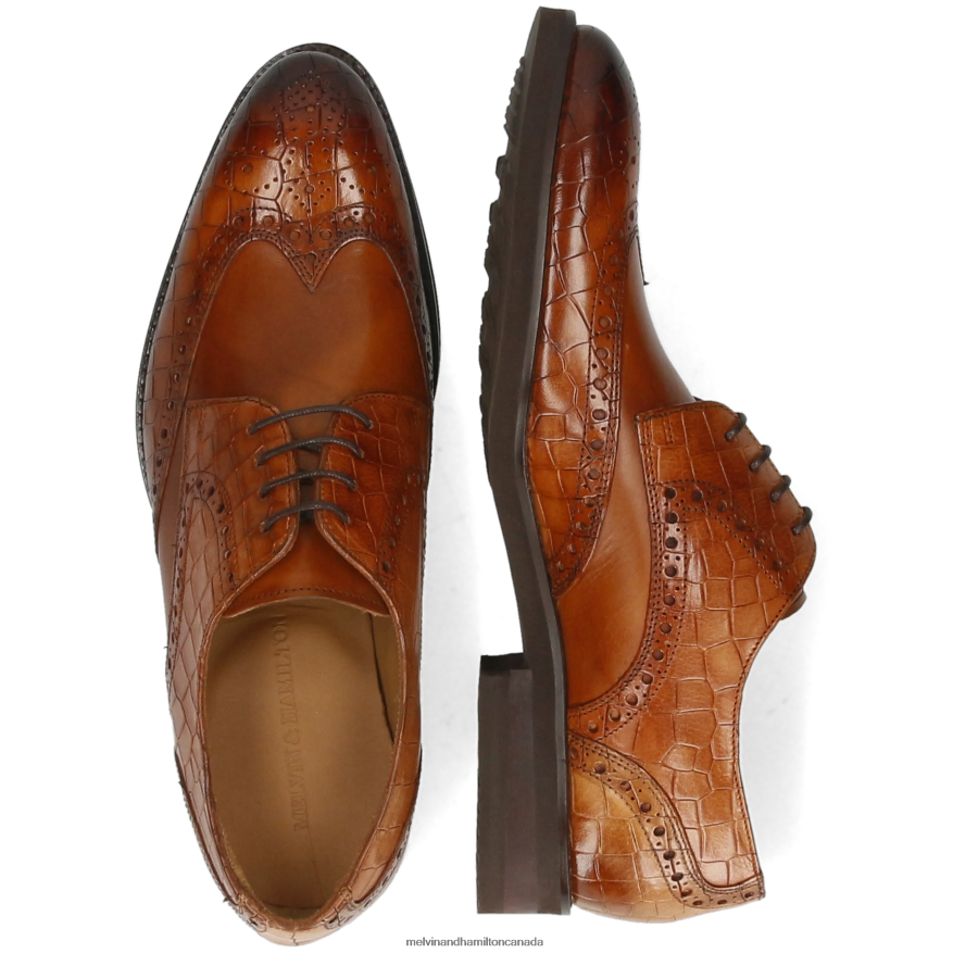 Men Melvin & Hamilton Brown Kane 5 Derby Shoes P4V68P560