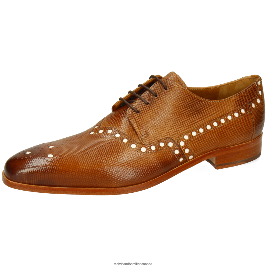 Men Melvin & Hamilton Brown Lance 66 Derby Shoes P4V68P407