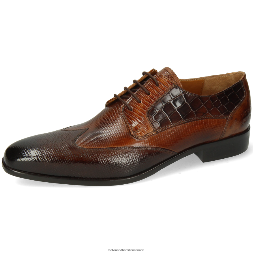 Men Melvin & Hamilton Brown Lance 9 Derby Shoes P4V68P433
