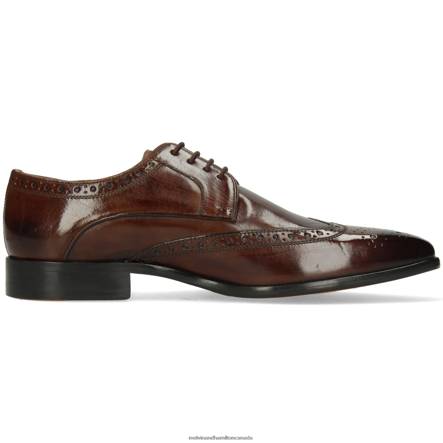 Men Melvin & Hamilton Brown Lewis 3 Derby Shoes P4V68P434