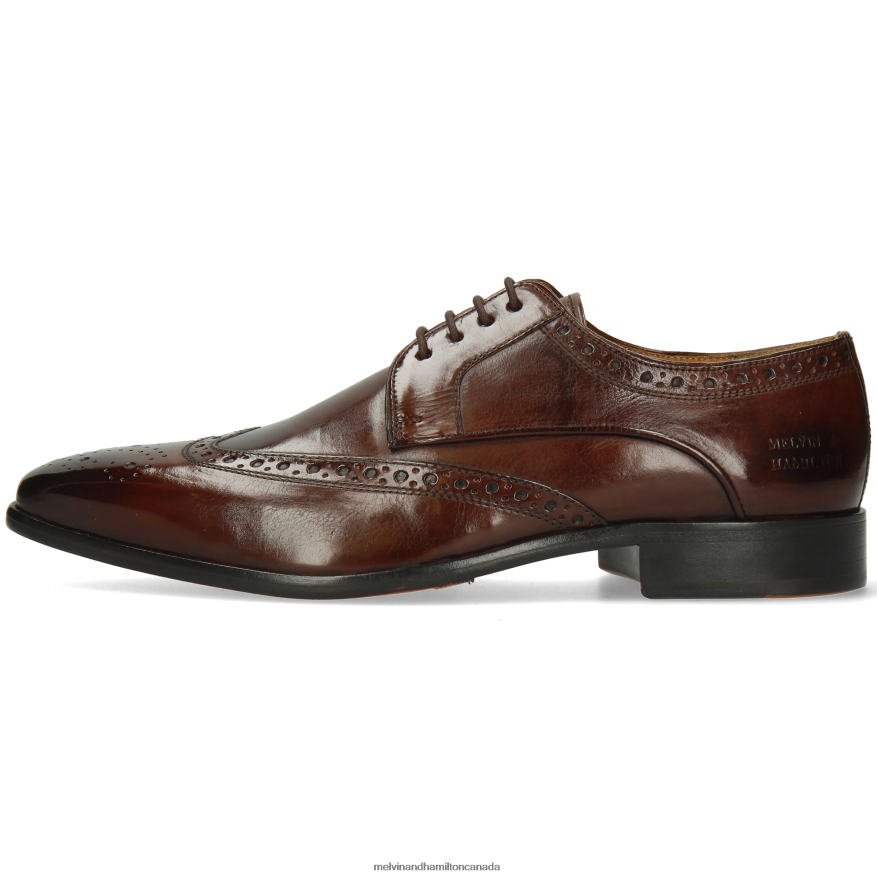 Men Melvin & Hamilton Brown Lewis 3 Derby Shoes P4V68P434