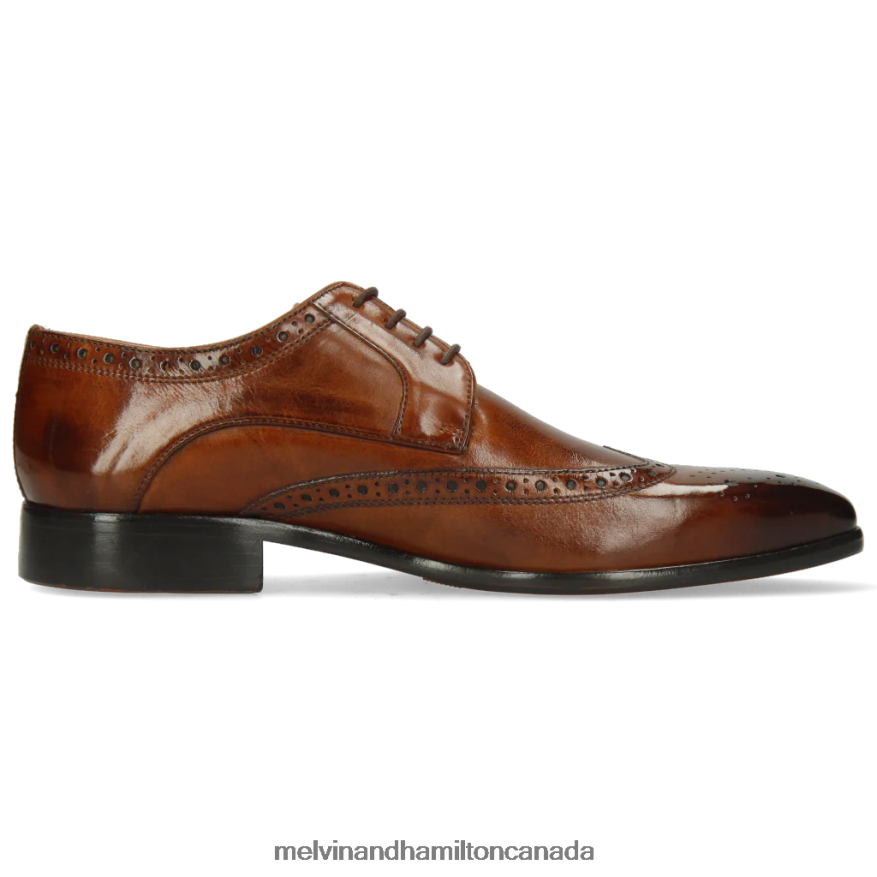 Men Melvin & Hamilton Brown Lewis 3 Derby Shoes P4V68P548
