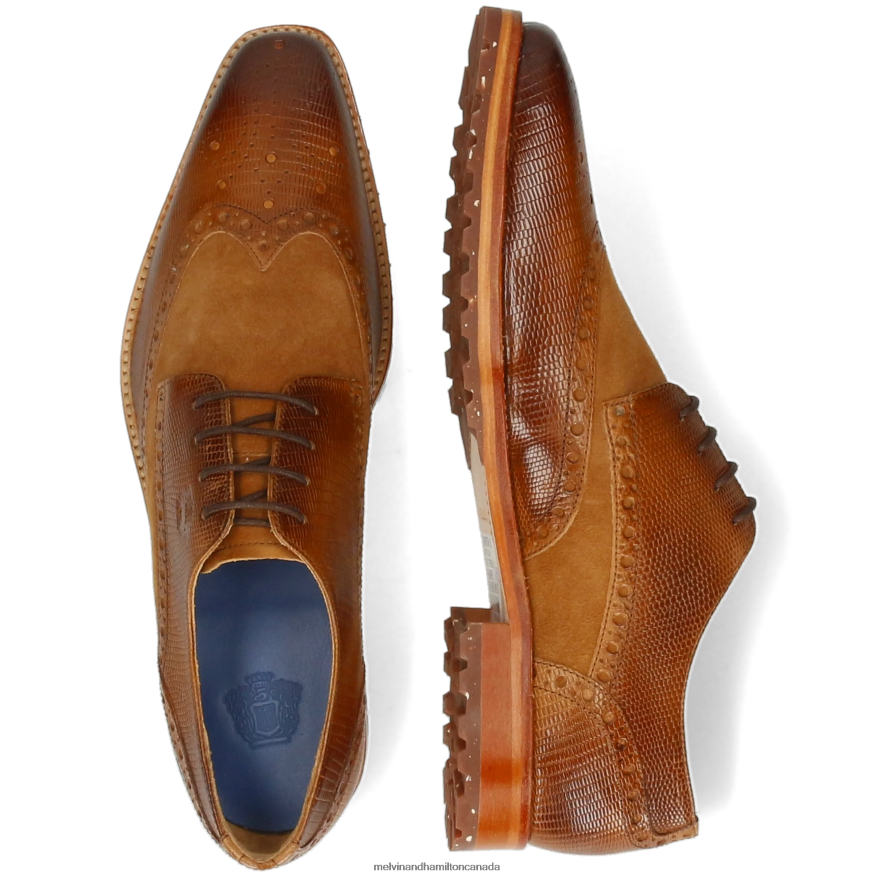 Men Melvin & Hamilton Brown Martin 15 Derby Shoes P4V68P396