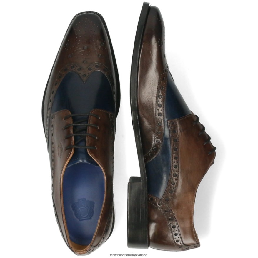 Men Melvin & Hamilton Brown Martin 15 Derby Shoes P4V68P487