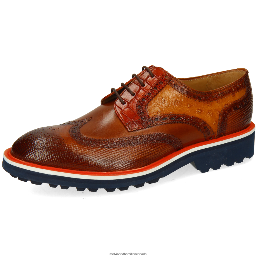 Men Melvin & Hamilton Brown Matthew 33 Derby Shoes P4V68P496
