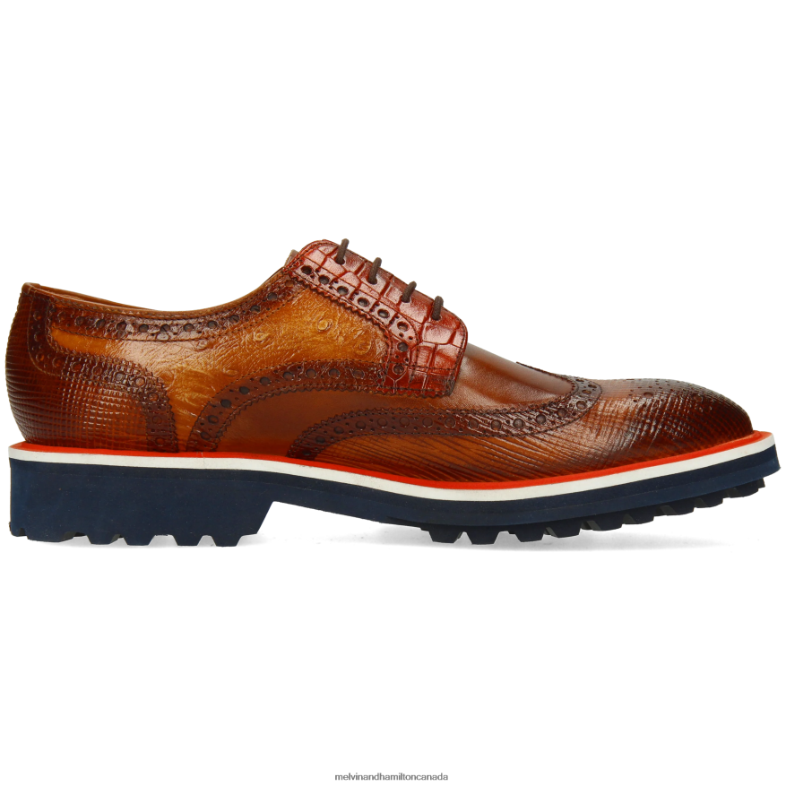 Men Melvin & Hamilton Brown Matthew 33 Derby Shoes P4V68P496