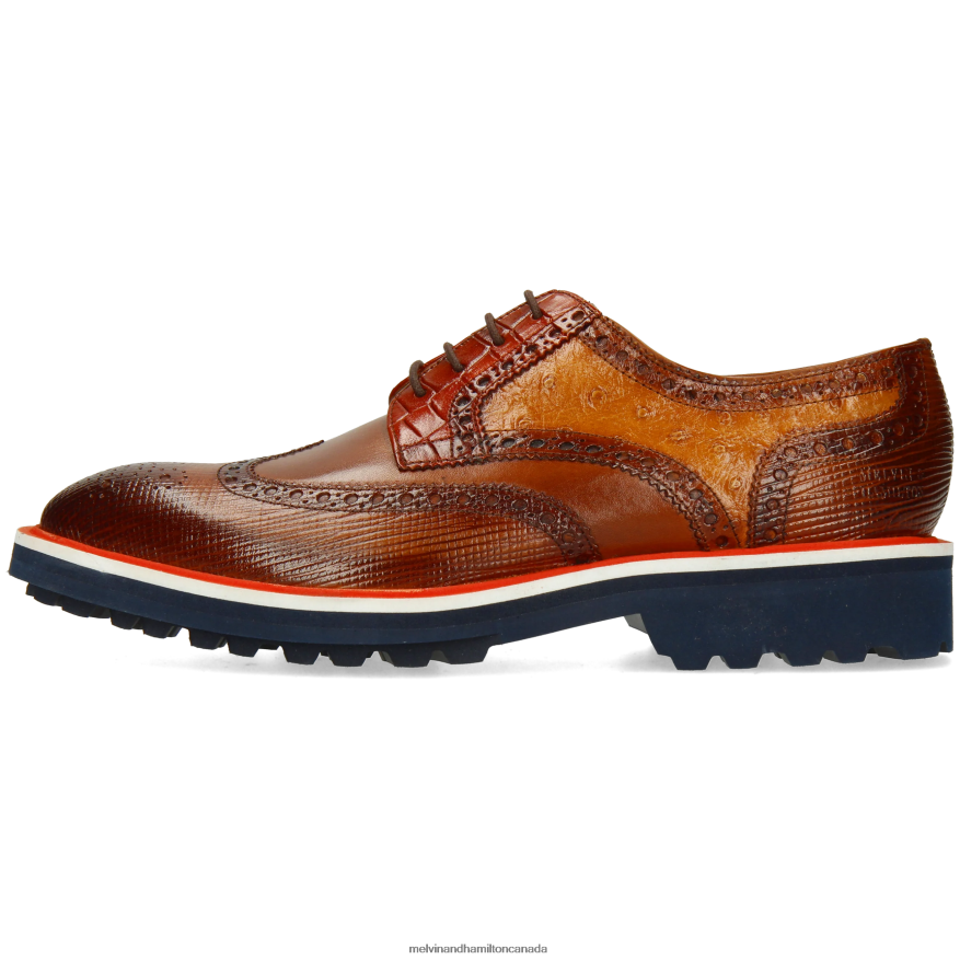 Men Melvin & Hamilton Brown Matthew 33 Derby Shoes P4V68P496