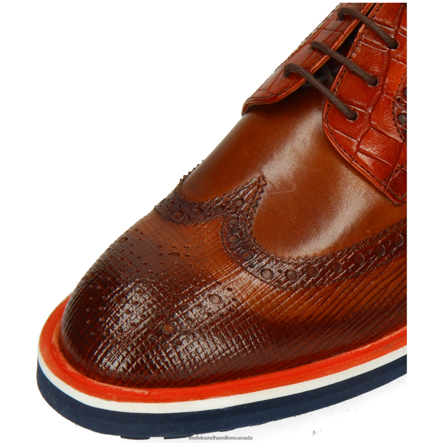 Men Melvin & Hamilton Brown Matthew 33 Derby Shoes P4V68P496
