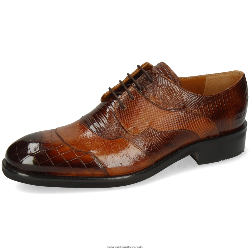 Men Melvin & Hamilton Brown Patrick 27 Derby Shoes P4V68P534
