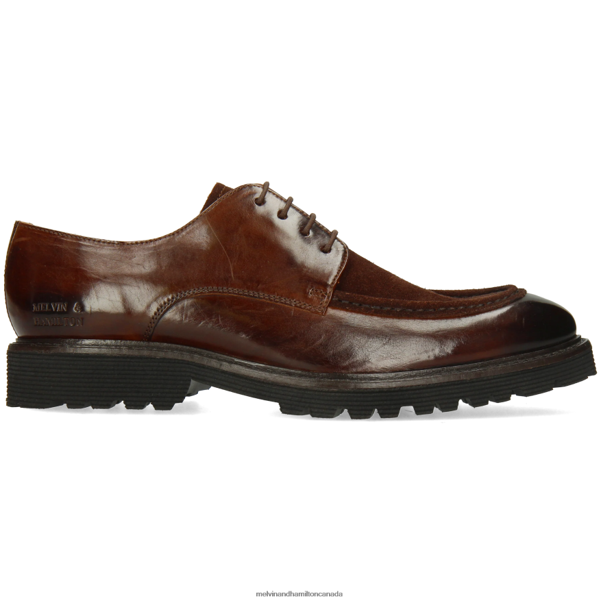 Men Melvin & Hamilton Brown Patrick 29 Derby Shoes P4V68P371