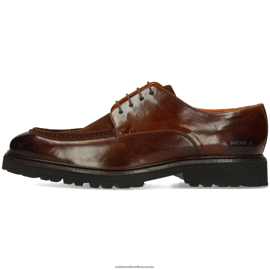 Men Melvin & Hamilton Brown Patrick 29 Derby Shoes P4V68P371