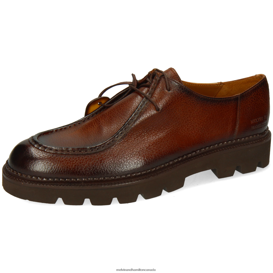 Men Melvin & Hamilton Brown Pierce 10 Derby Shoes P4V68P416