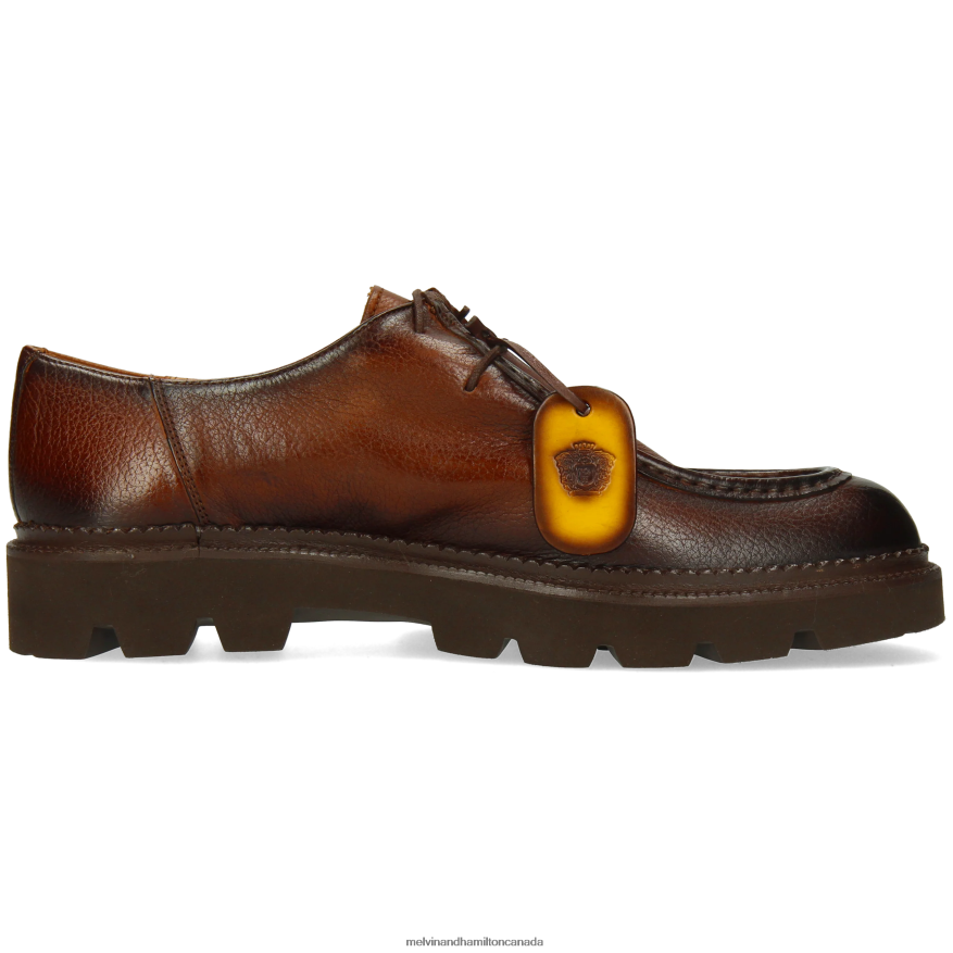 Men Melvin & Hamilton Brown Pierce 10 Derby Shoes P4V68P416
