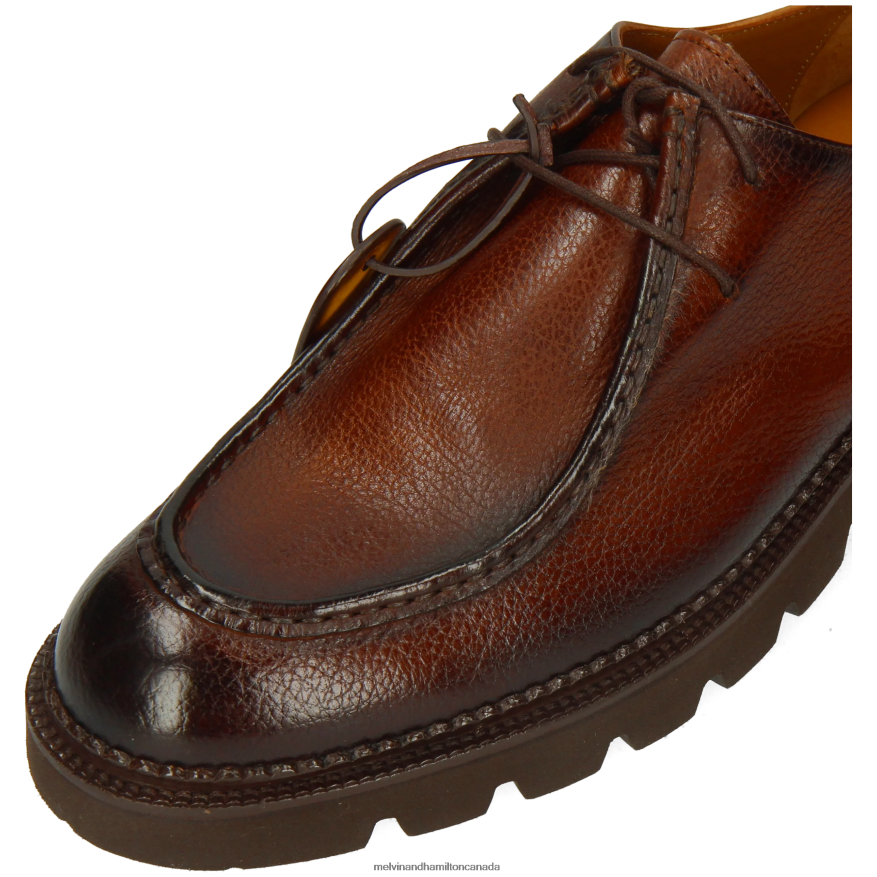 Men Melvin & Hamilton Brown Pierce 10 Derby Shoes P4V68P416