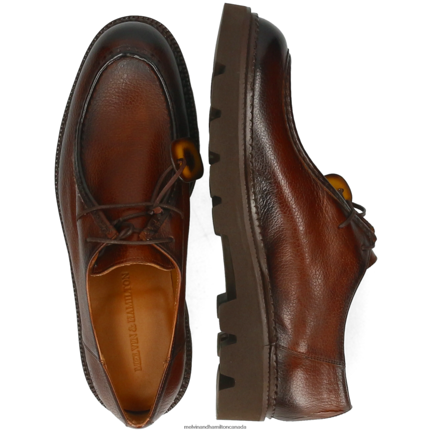 Men Melvin & Hamilton Brown Pierce 10 Derby Shoes P4V68P416