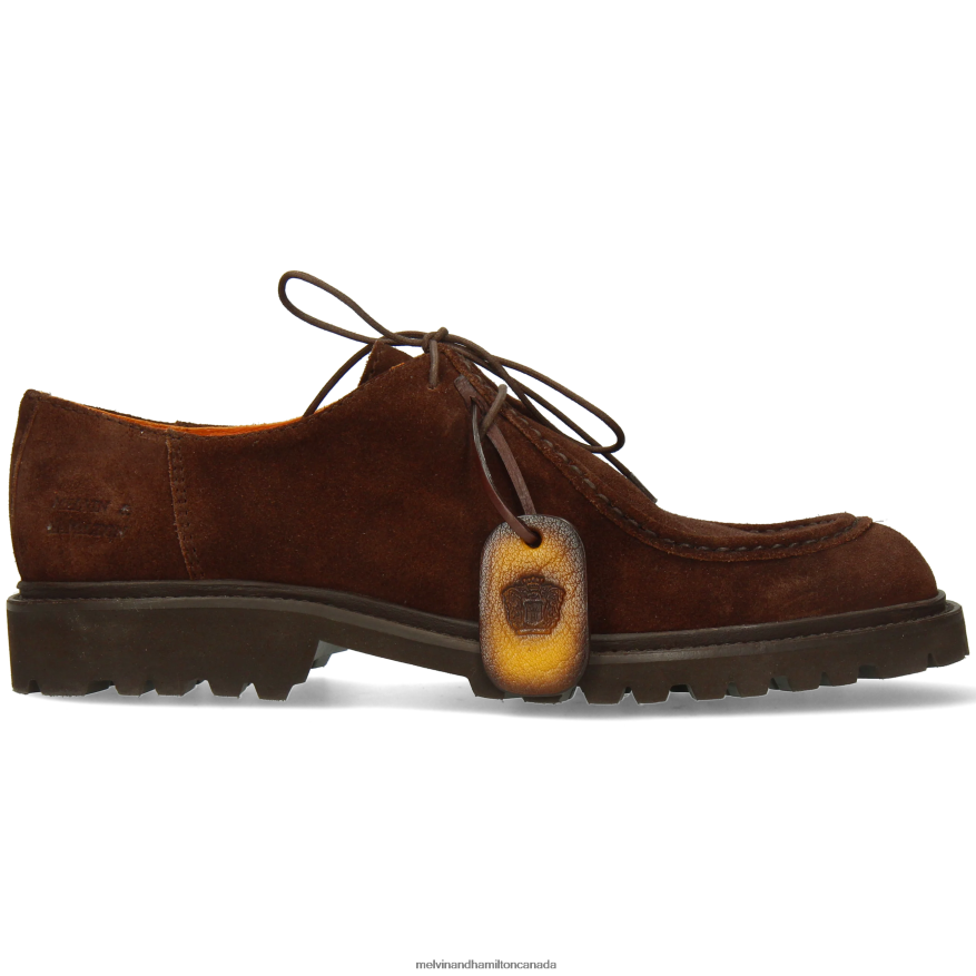 Men Melvin & Hamilton Brown Pierce 10 Derby Shoes P4V68P419